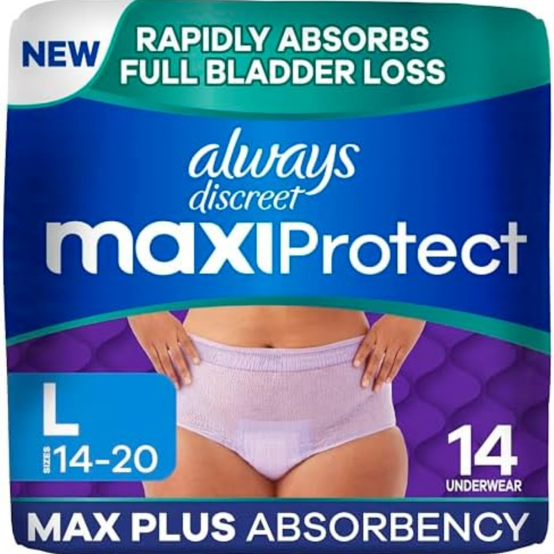 MaxiProtect Adult Diapers for Women, Incontinence Underwear, Scented, Postpar…