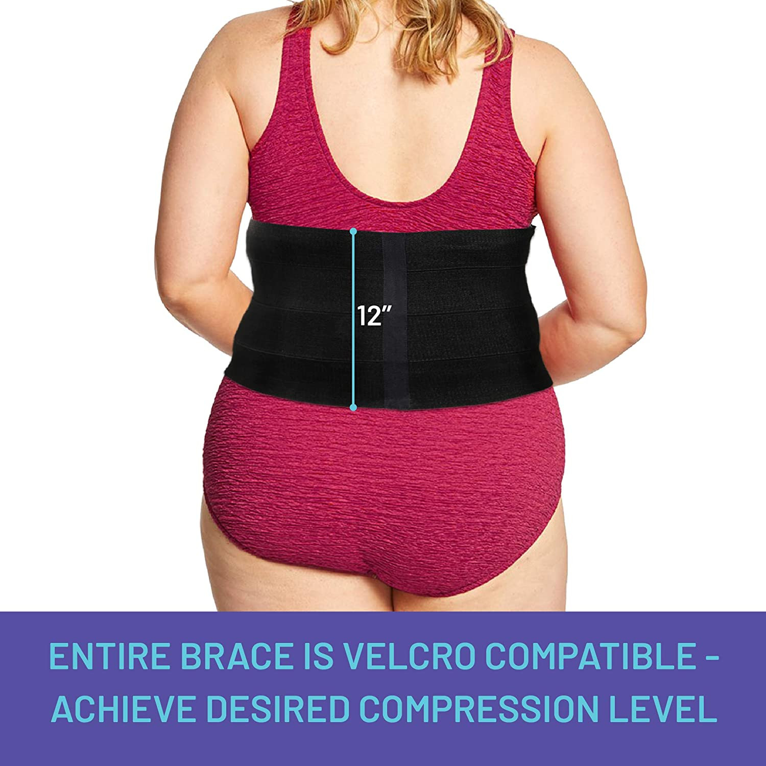 Abdominal Binder Post Operative Surgery Postpartum Belly Band Plus Size Wrap 3XL