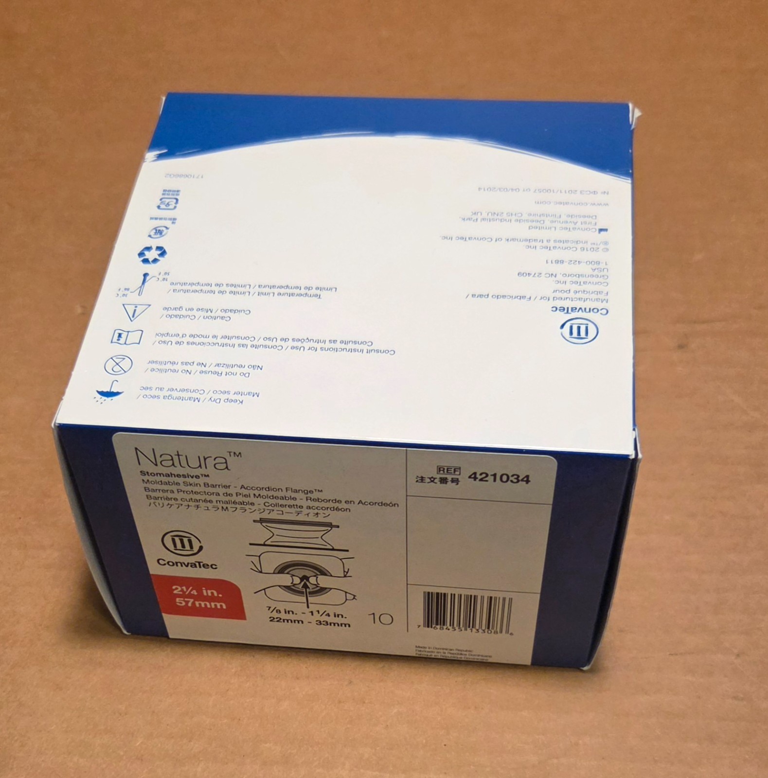 10 ConvaTec 421034 Sur-Fit Natura Stomahesive 2-1/4” (57mm) Exp 2028