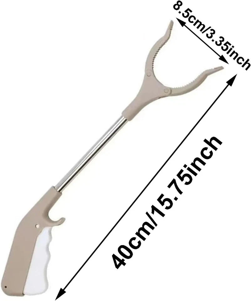 2pcs Short Grabber Reacher Tool for Seniors, 16 Inch Small Mini Extra Strong …