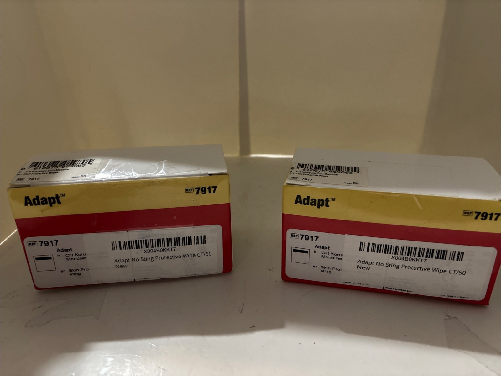 2 BoxesAdapt Skin Protective No Sting 50ct Wipes Colostomy Medical New Ref #7917