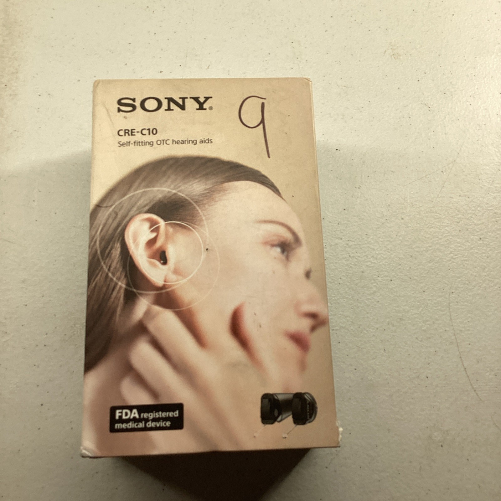 Sony CRE-C10 Self-Fitting OTC Hearing Aids – Black