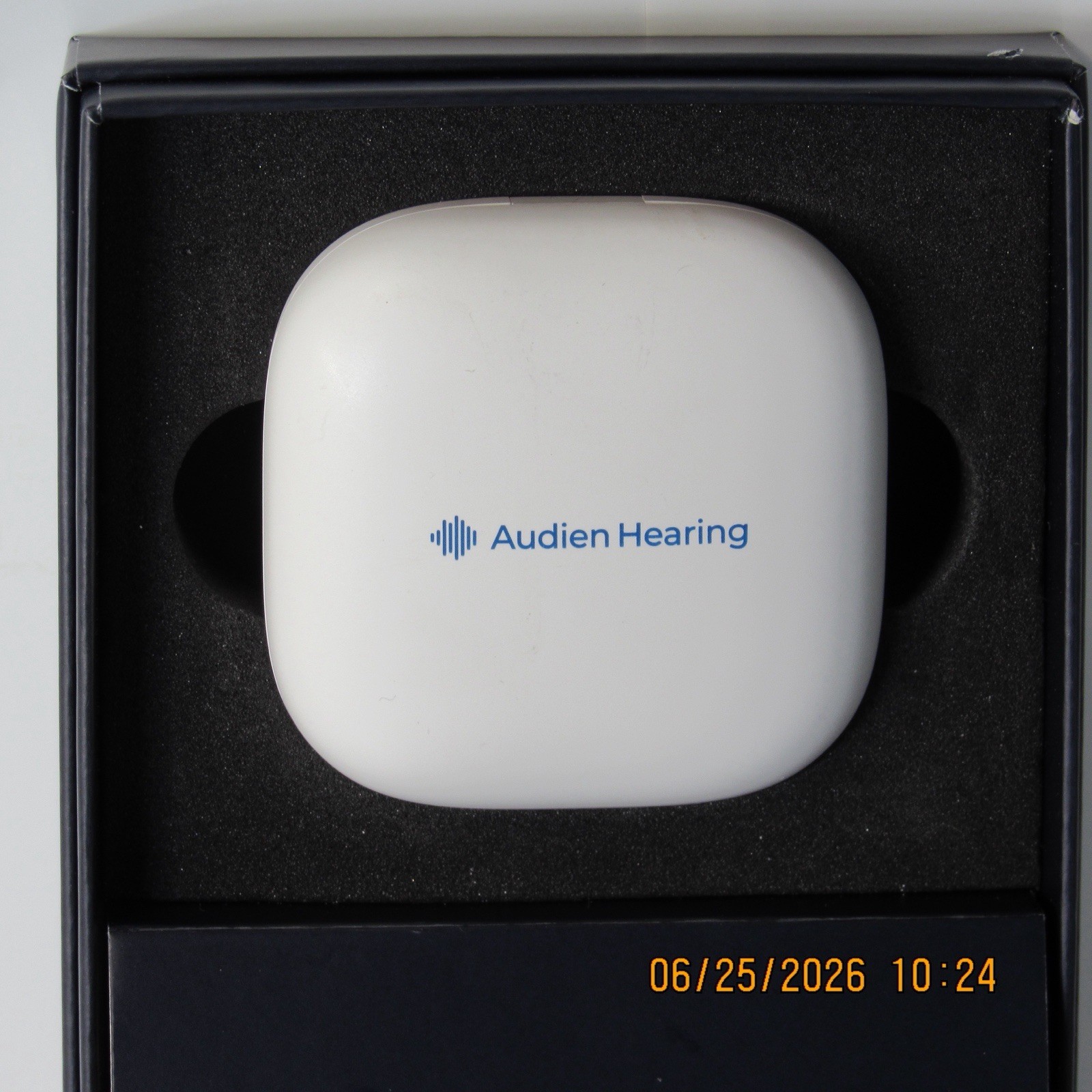 Audien Atom One OTC Hearing Aids Wireless, Rechargeable, Beige Brand New