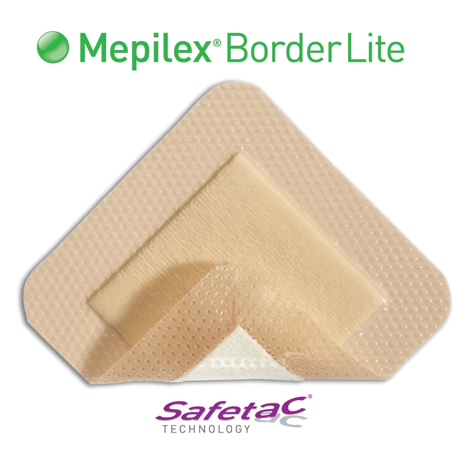 5 MEPILEX BORDER LITE 4×4″ – WOUND CARE DRESSINGS NO BOX ~ NEW!!!!