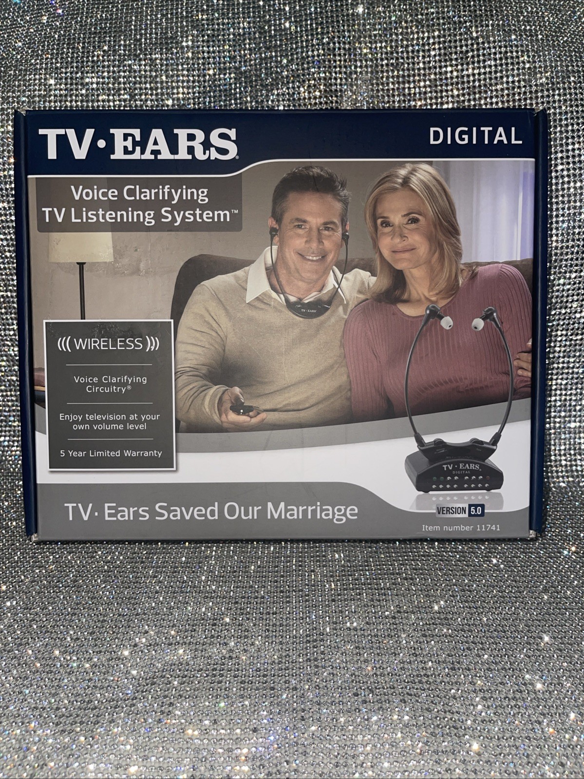TV Ears 11741 5.0 In-Ear Digital Wireless Hearing System – Black