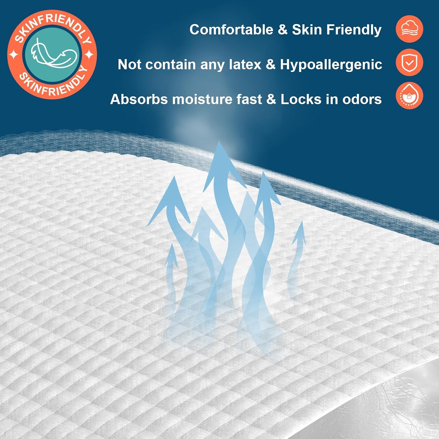 Disposable Bed Pads 30×36 Extra Large Super Absorbency 100 Count for Adults