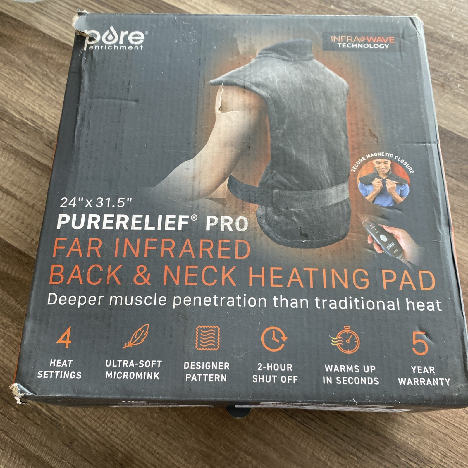 [Pure Enrichment] PureRelief Pro Far Infrared Back & Neck Heating Pad – Am