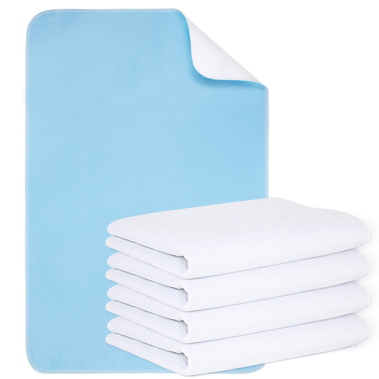 2 PCS 18×24 Inch Reusable Incontinence Bed Pads Heavy Absorbency Waterproof